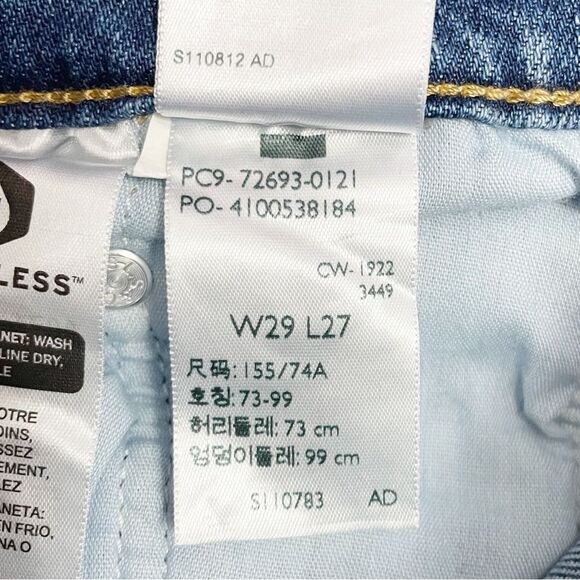 NWT Levi’s Ribcage Straight Jeans Size 29 | 8 in Summer Slide Ankle Medium Wash - Picture 15 of 16